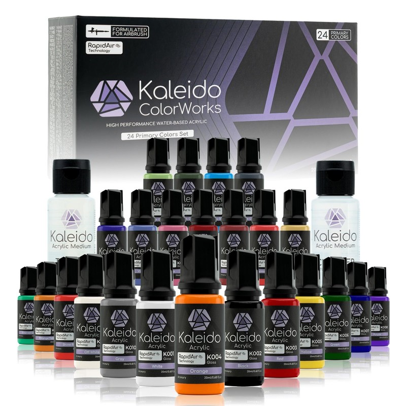 Gaahleri Kaleido Primary 24-Color Set – Water-Based 24 Colors