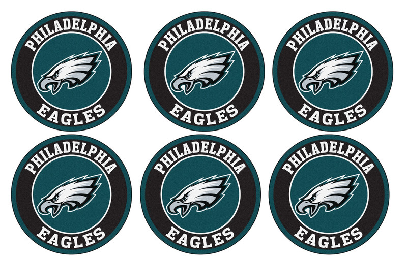 12 Philadelphia Football, Edible Image rounds, dessert images, Wafer, pre cut