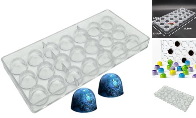 Bell Shape Chocolate Bonbon Mold Polycarbonate Truffle Mould Homemade