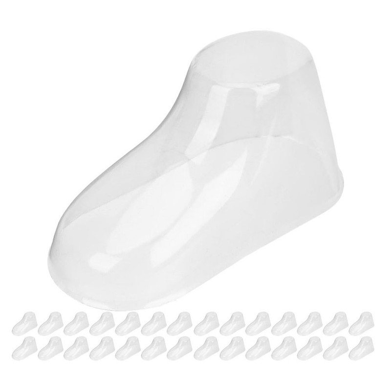 50 Pcs PVC Baby Feet Display Models Transparent for Infant Shoe Holders gallery
