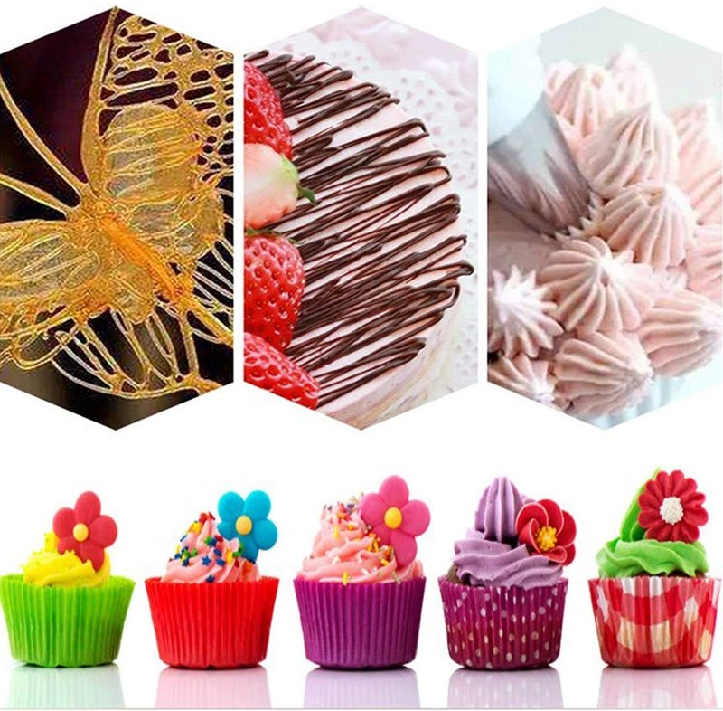 Joyeee 3 Pcs Pastry Bags Reusable, 3 Sizes professional Thick Cotton Icing Pa... gallery