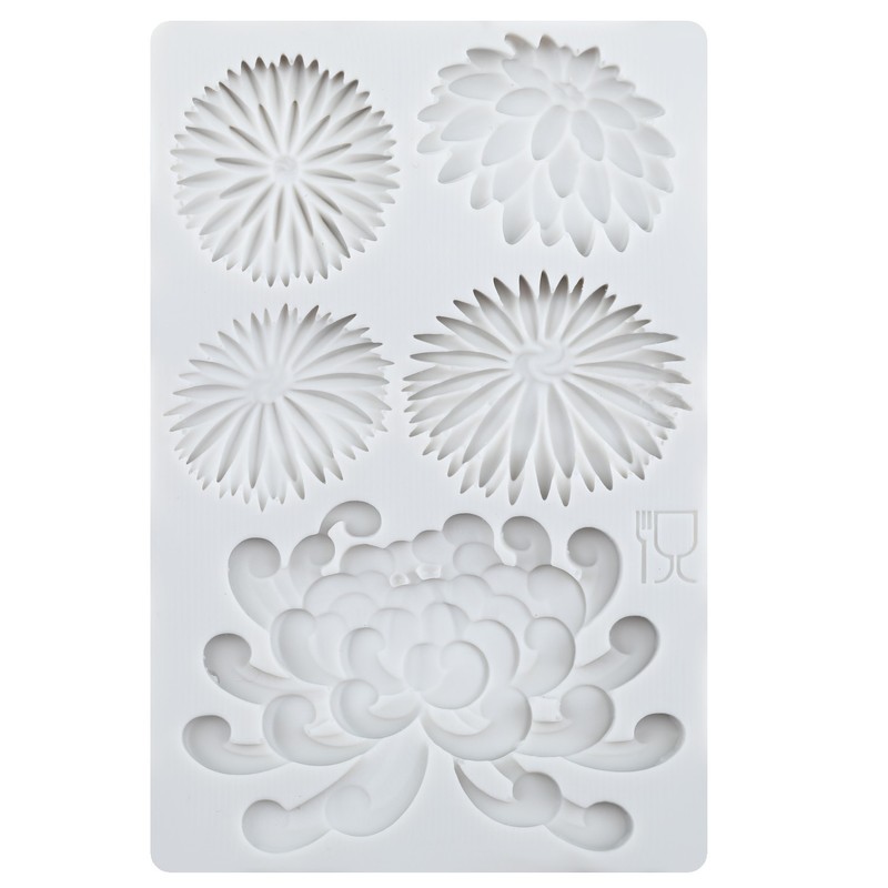 Chrysanthemum Daisy Flower Silicone Mold Fondant Cake Decorating Chocolate Mould gallery