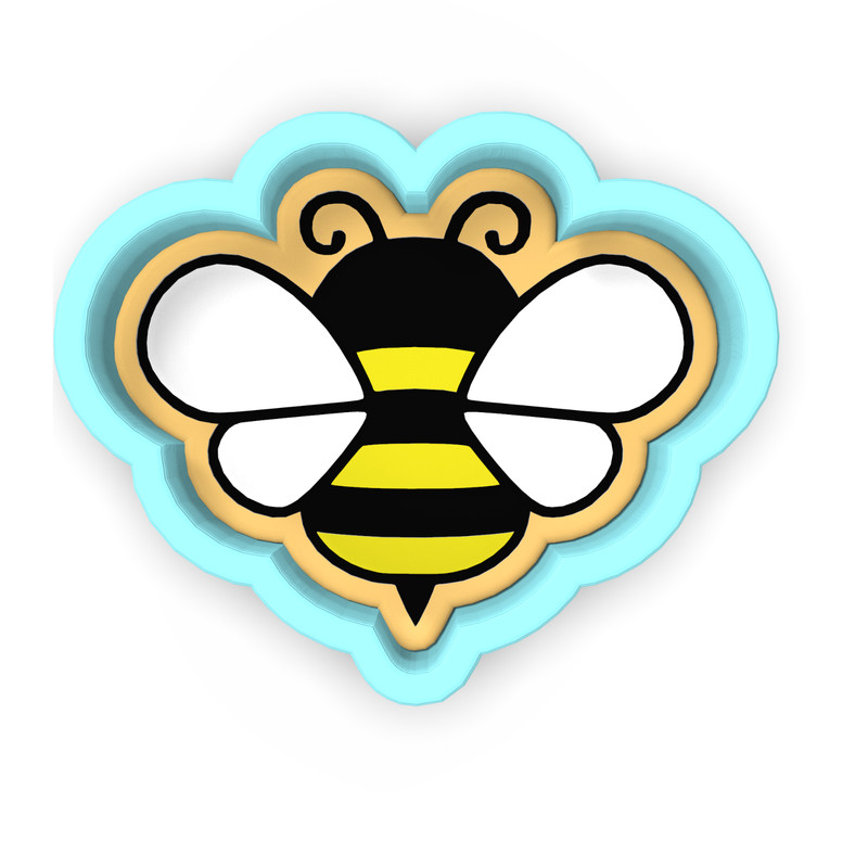 Bee Cookie Cutter & Stamp | Bug Insect Bumblebee Bees Beehive Honey Hive #2 gallery