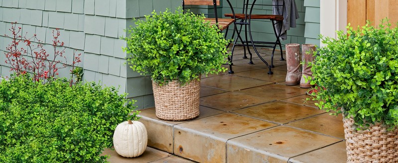 12 Bundles Greenery Artificial Plants Outdoors, Eucalyptus Stems UV gallery