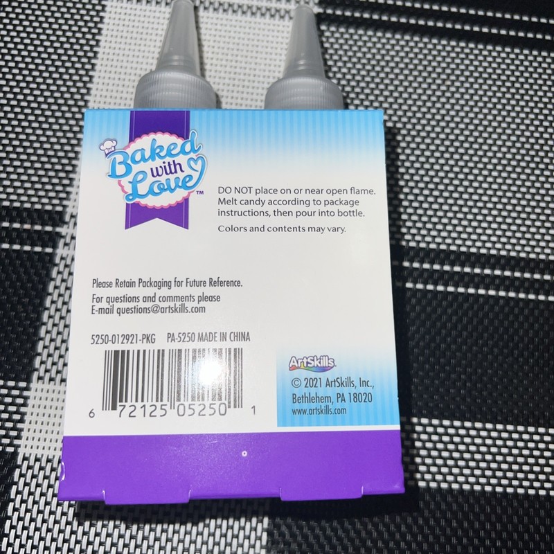Baked With Love 2 MINI SQUEEZE BOTTLES Cake Decorating Fill Molds 4 oz. NEW gallery