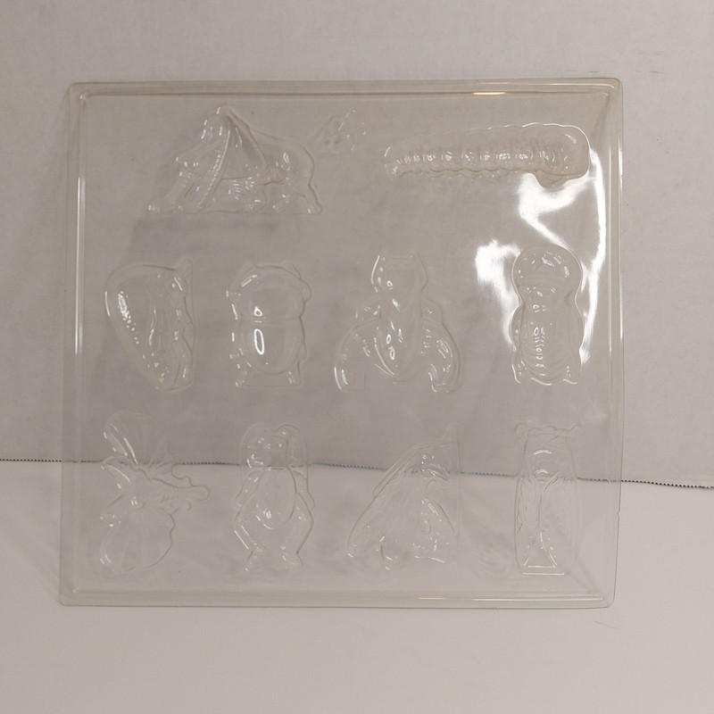 Vintage Bug Insect Chocolate Candy Mold Plastic Caterpillar Butterfly Bee Ant gallery