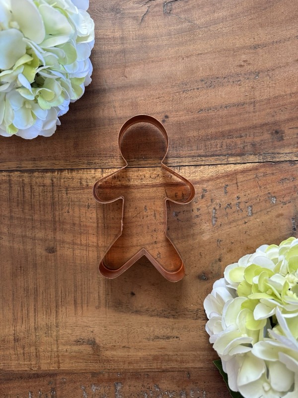 Vintage Copper Patina Gingerbread Large Cookie Cutter Christmas gallery