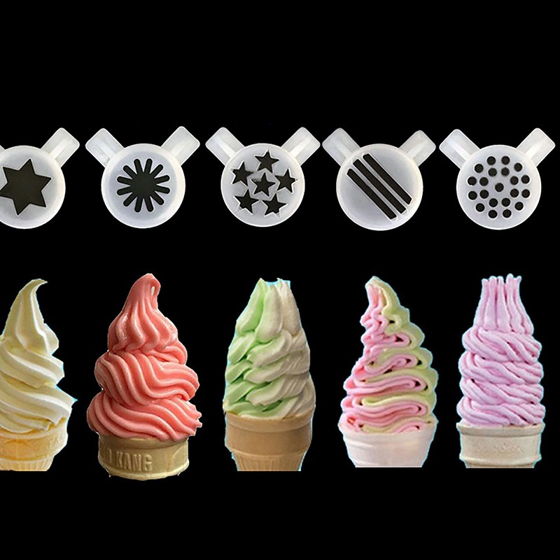 Ice Cream Shape Nozzle Lids Modelling Caps Replacement Soft Ice Cream Machines gallery
