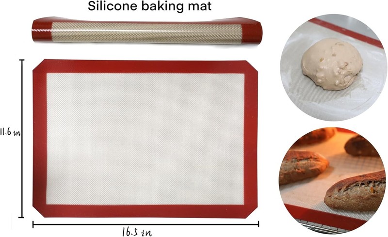 20Pcs Bread Making Kit - Silicone Mat, Spatula, Proofing Cloth, Lame, Measuring gallery