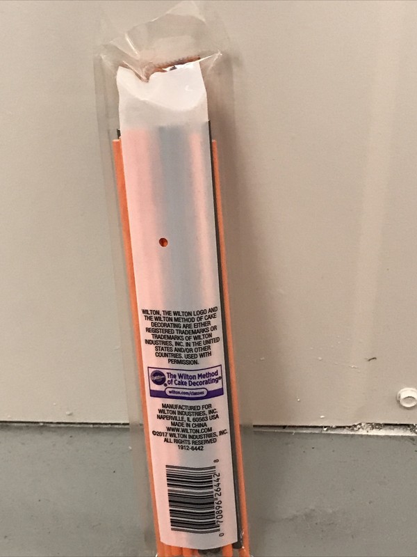 Wilton Treat Sticks Orange & Black- 5 inch ( 30 pack) -New gallery
