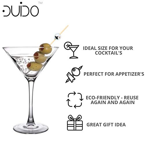 Cocktail Picks - (Pack) 4.75 Inch Pearl Toothpicks for Appetizers, 120 Silver gallery