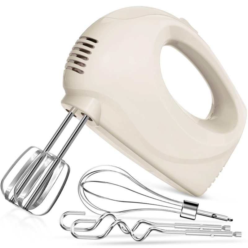 Handmixer Electric Handheld 5 Speed Portable Kitchen Mixer Electric with 5 S…