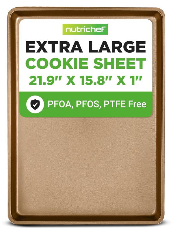 Nutrichef Nonstick Xl Cookie Sheet Baking Pan Extra Large 22 Inch X 16 Inch