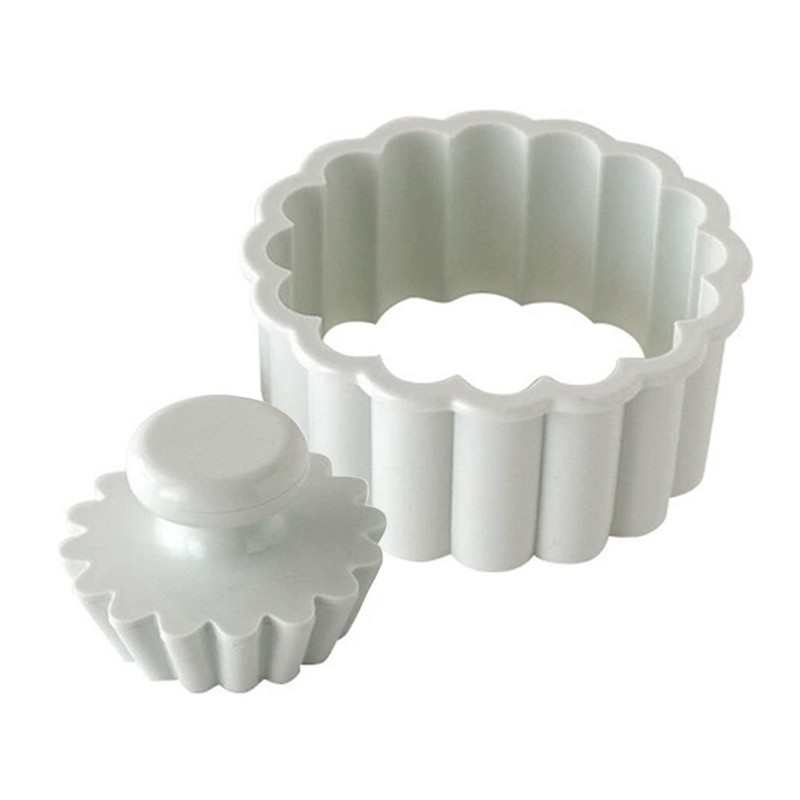 Plastic Cookie Cutter Set Flower Shape Biscuit Cutter Set for Cookies Fruit Cake
