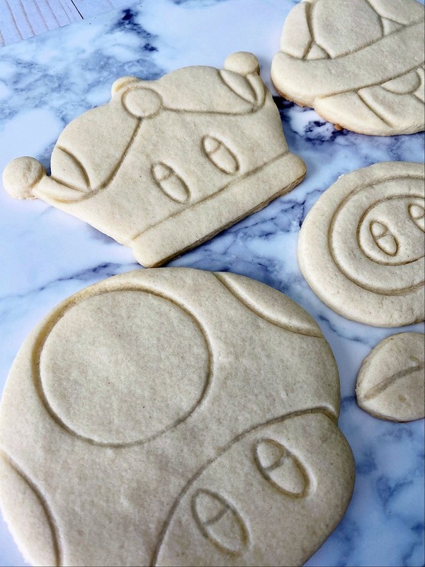 Mario Item Cookie Cutters - Super Mushroom, Fire Flower, Coin, Shell, Super gallery