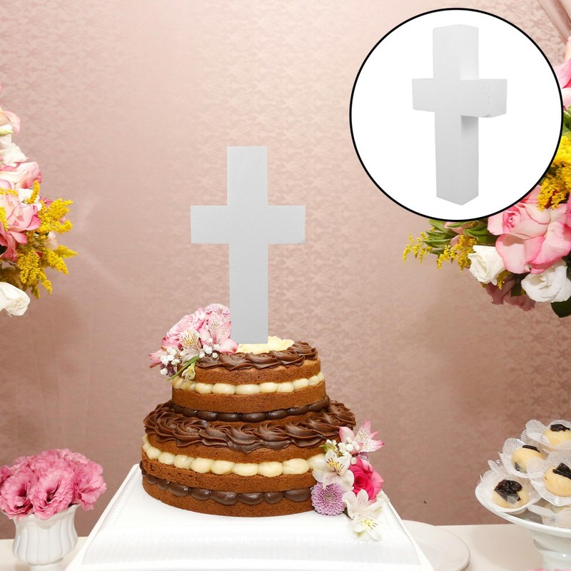 Prosthetic Cake Foam Blank Cross Dummy for Fondant Religious Events gallery