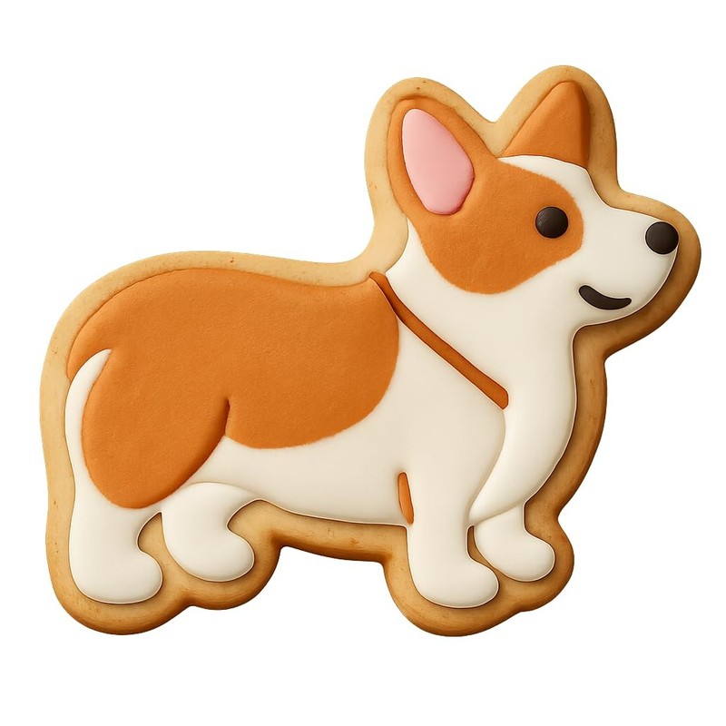 Standing Corgi Pembroke Cookie Cutter & Stamp - 4x3.5 gallery