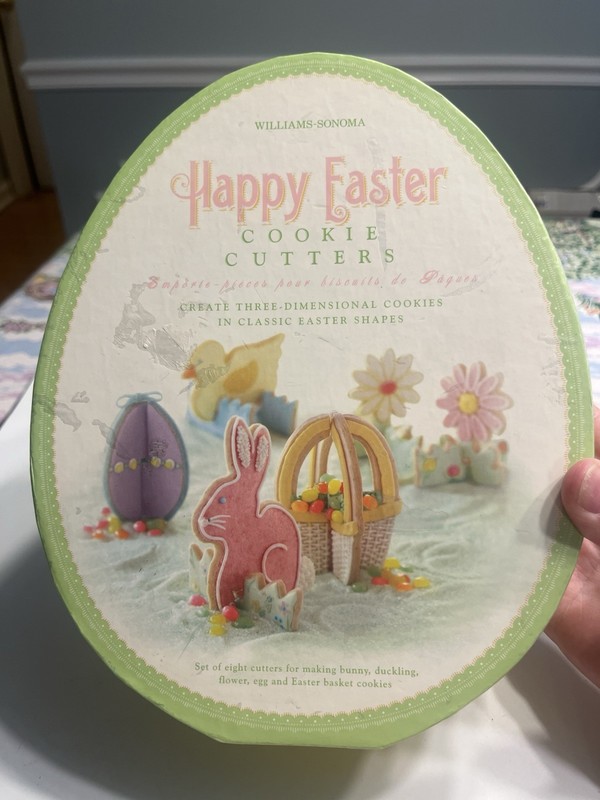Happy Easter Three Dimensional Cookie Cutter Williams Sonoma Set 8 Piece