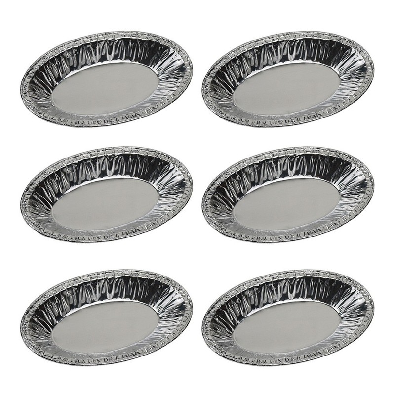 250 Pcs Oval Reusable Cups Tart Baking Molds Foil Cups for Catering