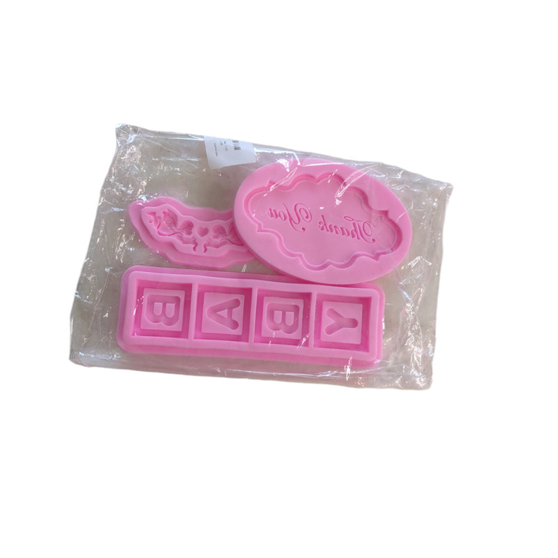 Muyulin Pink Baby Shower Fondant Molds (3 Pack) gallery