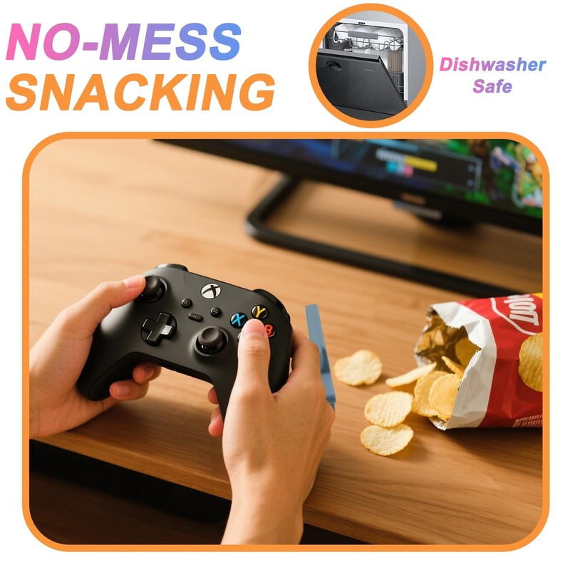 Finger Chopsticks for Snacking Grabber & Chip Helper Tool Reusable Non-Slip gallery
