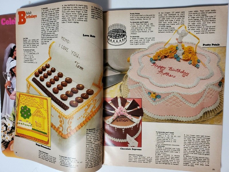 Vintage The Wilton Yearbook Of Cake Decorating 1978 Beautiful Cakes 196 Pages gallery