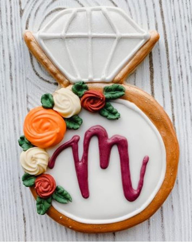 Ann Clark Engagement Cookie Cutters 2-Pc Set (Diamond Ring & Gem) Made in USA gallery