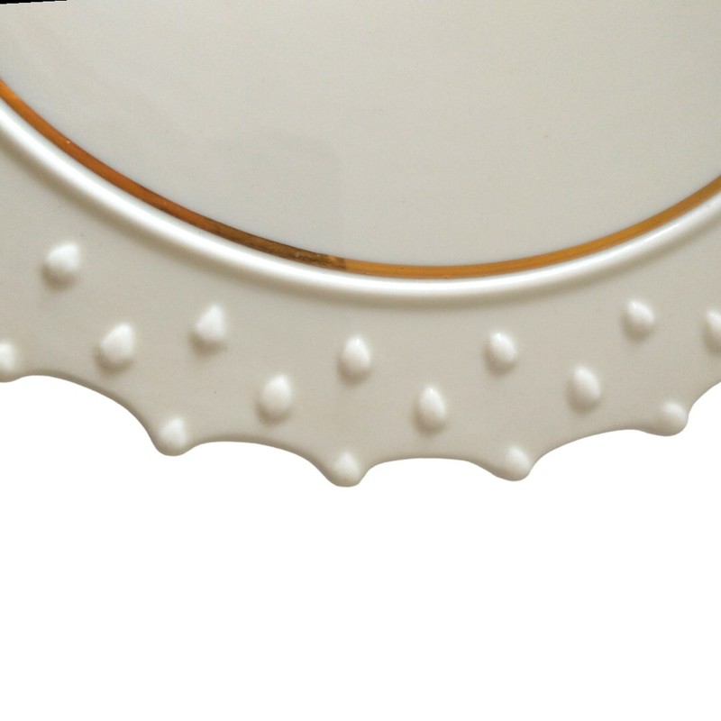 Danbury Mint Cake Plate Stand Pedestal Porcelain Goebel Hummel Stormy Weather gallery