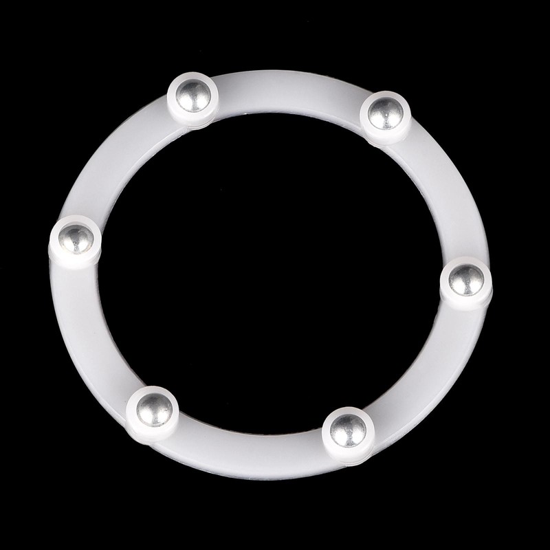 2.7 Inch Rotary Swivel Bracket with Steel Ball Bearings, White 6pcs gallery