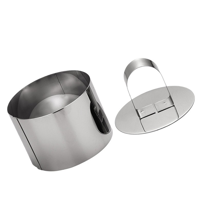 2 Sets Stainless Steel Utensils Patty Maker Multi-function Rice Press Mold