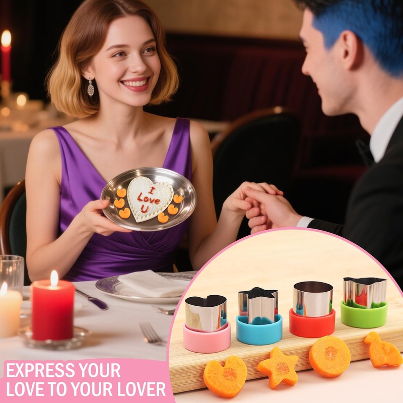 4 Pack Sandwich Cutters Cookie Cutters Sandwich Maker Bread Maker Lunchbox 4 ... gallery