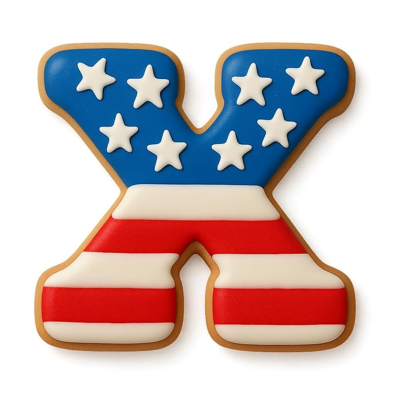 3 inches Varsity Letters Cookie Cutter for Baking & Fondant Clay Gifts - X gallery