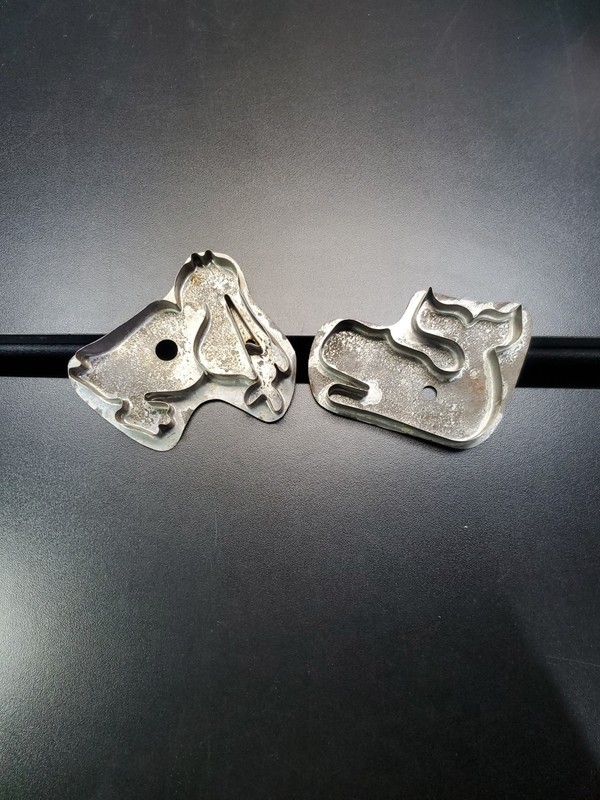 2 Vintage B Cukla Cookie Cutters Pelican And Whale