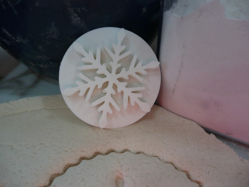 SNOWFLAKE COOKIE STAMP EMBOSSER MADE IN USA PR5557 gallery