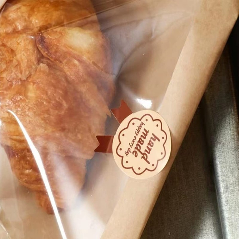 Kraft Bread Bag Bakery Bags with Window Toast bag Toast Bag Kraft Bread Bag w... gallery