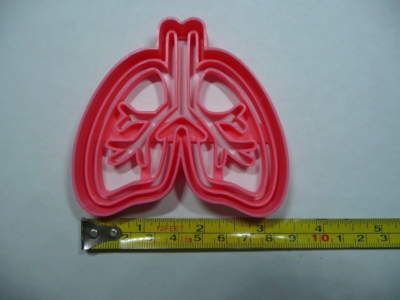 ANATOMICAL LUNGS MEDICAL THEME COOKIE CUTTER MADE IN USA PR5412 gallery