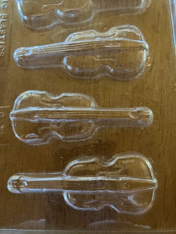 Violin/Fiddle Candy Mold - Plastic gallery