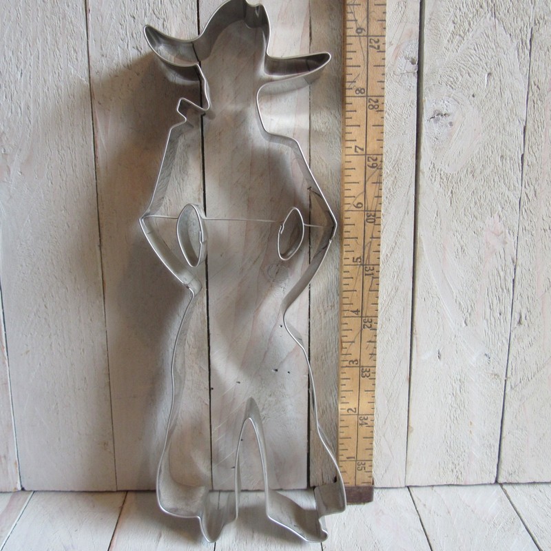 Large Aluminum Cookie Cutter Western Cowboy 9.5" Hat Chaps Boots gallery