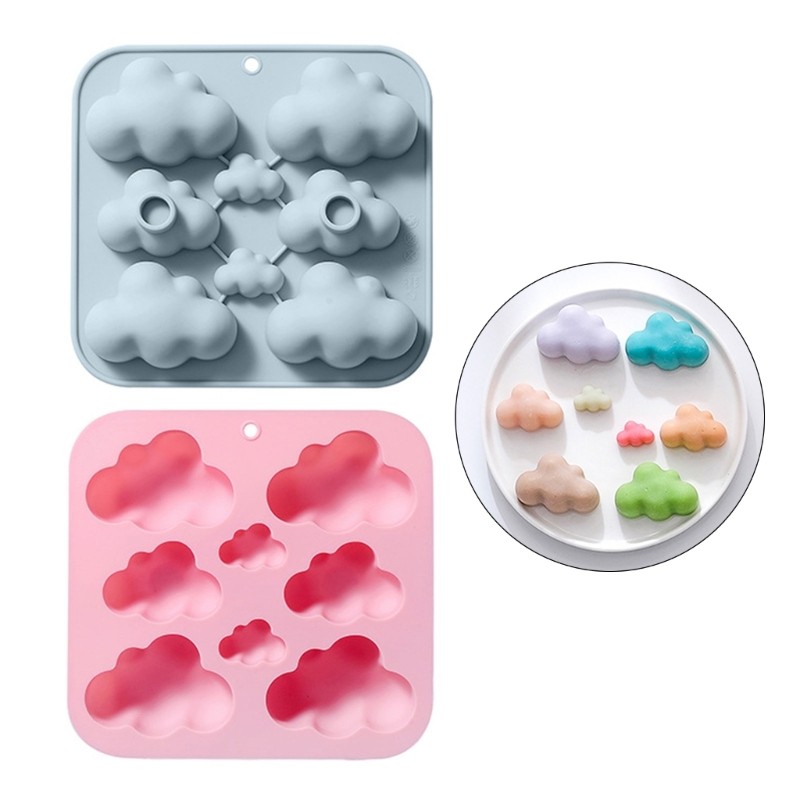 Clouds Shaped Silicone Flexible Grade Mould Clay Resin Ceramics Candy gallery