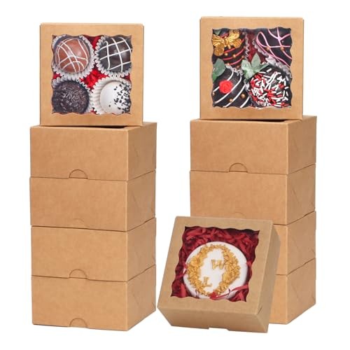 PCS 3¼" x 3 ¼" x 1 ½"Small gift boxes Cookies Boxes Soap Boxes 100 Brown gallery