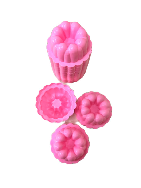 Pink Jelly & Pudding Molds – 12pcs Plastic Dessert Moulds for Agar, Flan,Caramel gallery