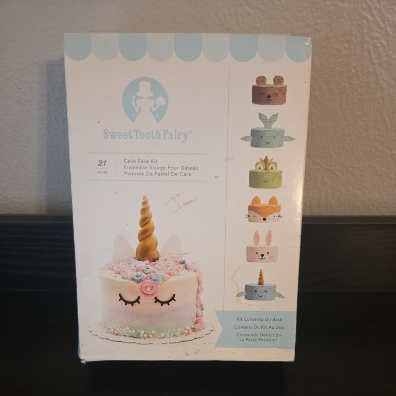 American Crafts Sweet Tooth Fairy Cake Face Unicorn Frog Fox Bear Decorating Kit