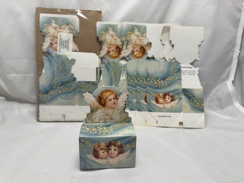 Vintage Current Inc 17 Treat Boxes Victorian Angels Christmas 29942 Small *C32