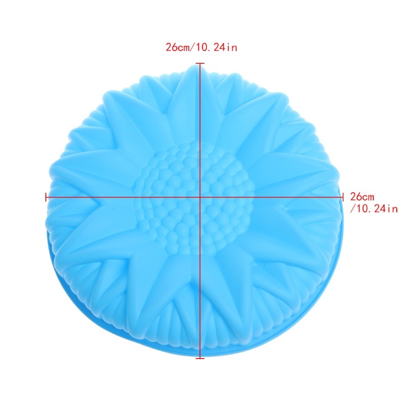 10" Large Sunflower Silicone Fondant Cake Mold Chocolate Dessert Mould DIY Tools gallery