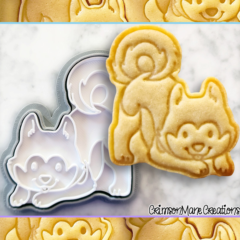 Husky Dog Cookie Cutter Huskies Puppy Cute Biscuit Baking Supplies Fondant Tool