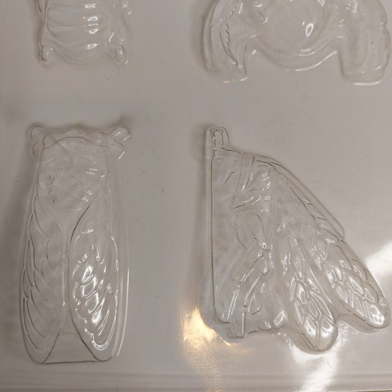 Vintage Bug Insect Chocolate Candy Mold Plastic Caterpillar Butterfly Bee Ant gallery