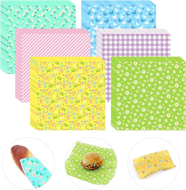 480Pcs Wax Paper Dry Waxed Deli Paper Sheets 12×12 inch Sandwich Wrap