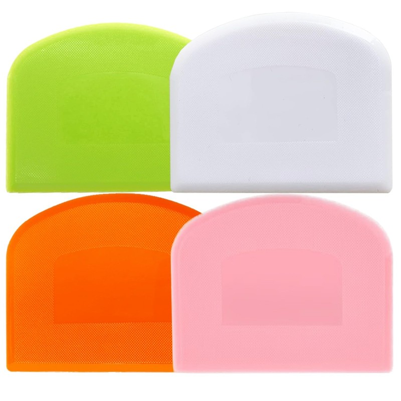 Dough Scraper Plastic Flexible Bowl Cutter for Bread Cake Baking Fondant