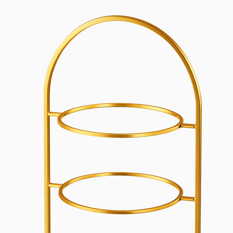 Gold 3 Tier Arch Stand | Tiered Cake Stand Frame | Gold Metal Display Stand | gallery
