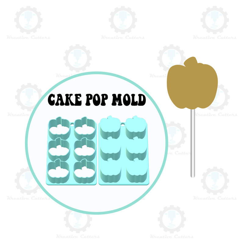 Apple Cake Pop Mold | Deluxe Cutter, Popper, and Tray Option gallery